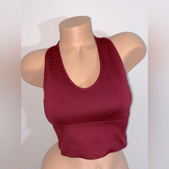 PINK Victoria's Secret Other - PINK LONGER LENGTH RACERBACK SPORTS BRA COLOR MAROON